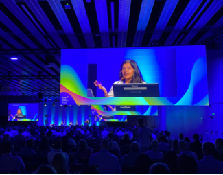 Dr. Garg presents HCQ-Safe at an international conference.