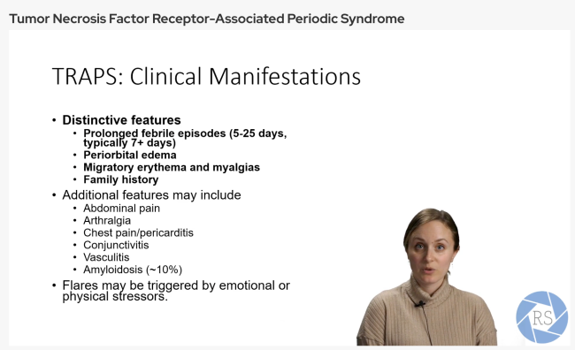 Leanne Mansfield, MD, assistant professor of Rheumatology, UW Department of Pediatrics, demonstrates the video composite technology Rheum Snapshots uses.