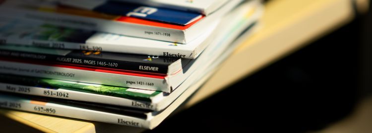 A stack of journals