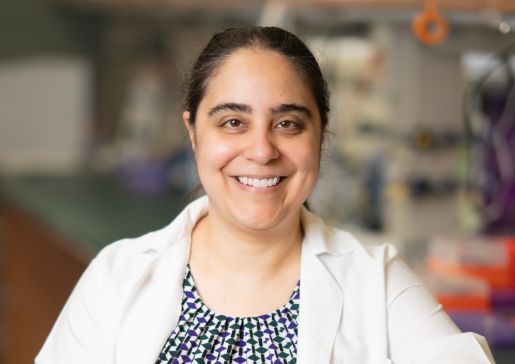 Dr. Marina Sharifi in a lab