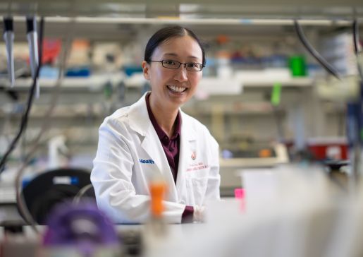 Dr. Monica Liu in her lab.