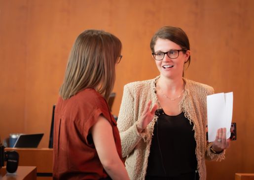 Blair Golden speaking with another person